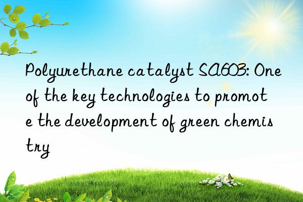 polyurethane catalyst sa603: one of the key technologies to promote the development of green chemistry