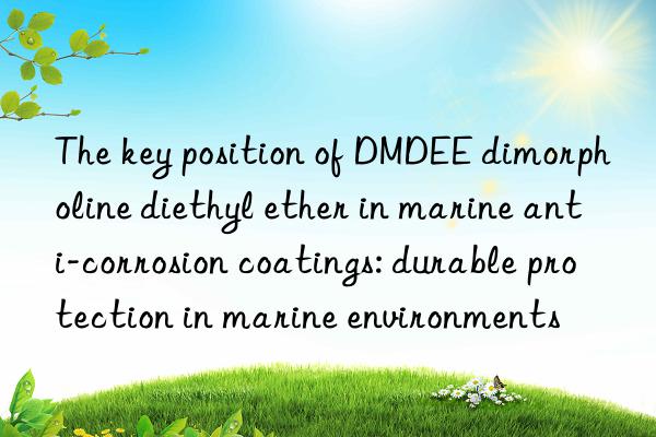 the key position of dmdee dimorpholine diethyl ether in marine anti-corrosion coatings: durable protection in marine environments