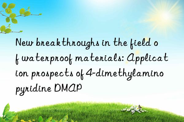 new breakthroughs in the field of waterproof materials: application prospects of 4-dimethylaminopyridine dmap