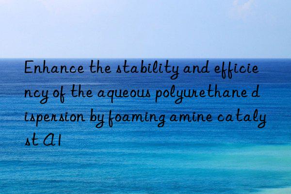 enhance the stability and efficiency of the aqueous polyurethane dispersion by foaming amine catalyst a1
