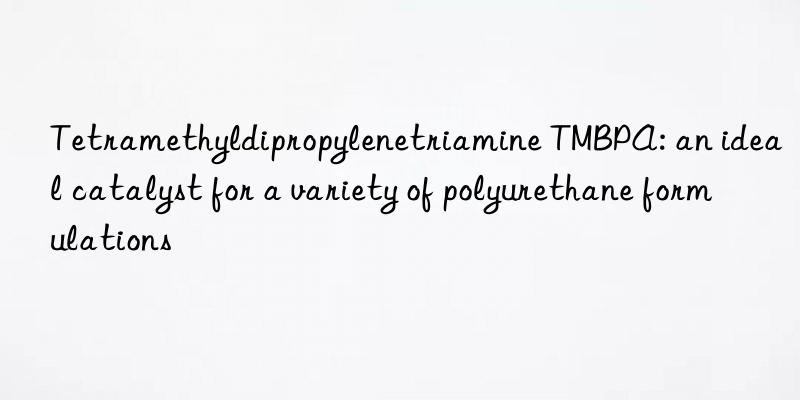 tetramethyldipropylenetriamine tmbpa: an ideal catalyst for a variety of polyurethane formulations