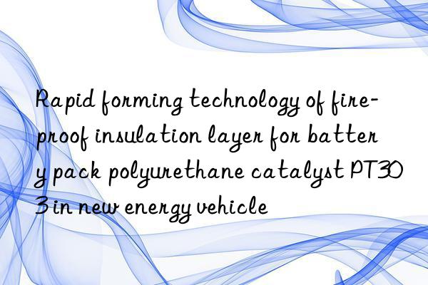 rapid forming technology of fire-proof insulation layer for battery pack polyurethane catalyst pt303 in new energy vehicle