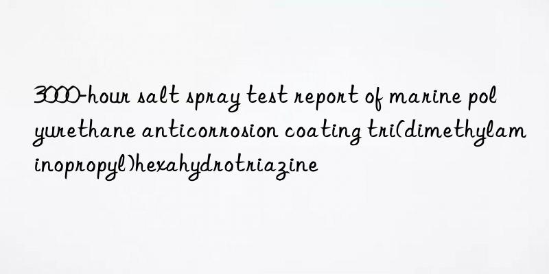 3000-hour salt spray test report of marine polyurethane anticorrosion coating tri(dimethylaminopropyl)hexahydrotriazine