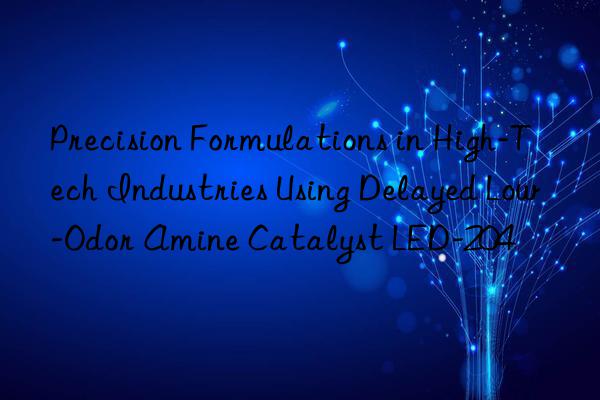 precision formulations in high-tech industries using delayed low-odor amine catalyst led-204