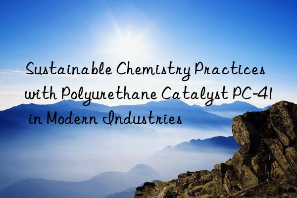 Sustainable Chemistry Practices with Polyurethane Catalyst PC-41 in Modern Industries