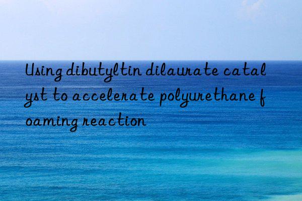 using dibutyltin dilaurate catalyst to accelerate polyurethane foaming reaction