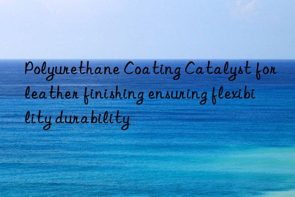 Polyurethane Coating Catalyst for leather finishing ensuring flexibility durability