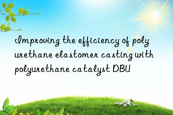 improving the efficiency of polyurethane elastomer casting with polyurethane catalyst dbu