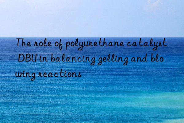 the role of polyurethane catalyst dbu in balancing gelling and blowing reactions