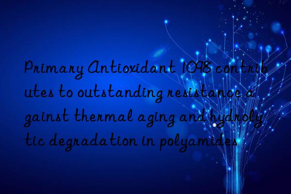 Primary Antioxidant 1098 contributes to outstanding resistance against thermal aging and hydrolytic degradation in polyamides