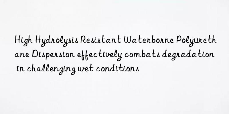 High Hydrolysis Resistant Waterborne Polyurethane Dispersion effectively combats degradation in challenging wet conditions