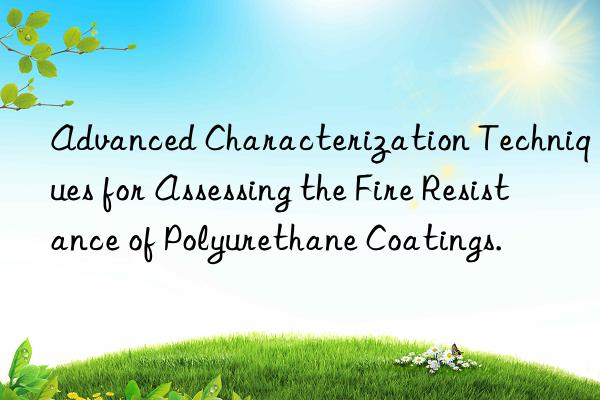 Advanced Characterization Techniques for Assessing the Fire Resistance of Polyurethane Coatings.