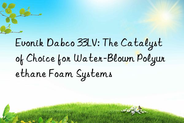  dabco 33lv: the catalyst of choice for water-blown polyurethane foam systems