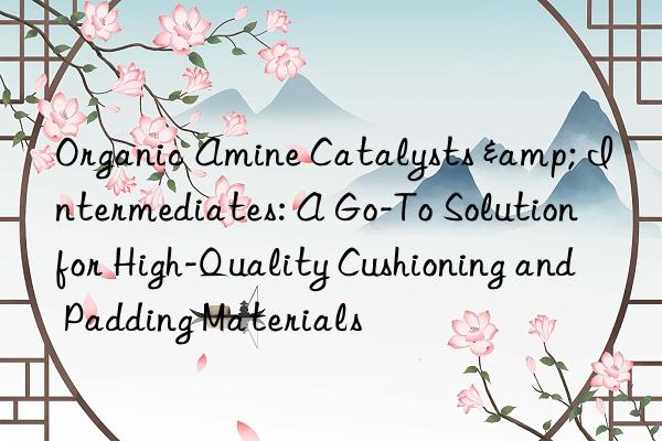 Organic Amine Catalysts & Intermediates: A Go-To Solution for High-Quality Cushioning and Padding Materials