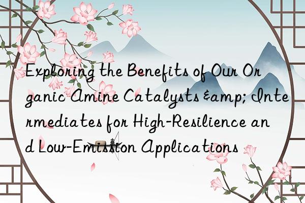 Exploring the Benefits of Our Organic Amine Catalysts & Intermediates for High-Resilience and Low-Emission Applications