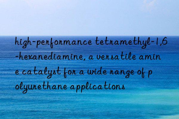 high-performance tetramethyl-1,6-hexanediamine, a versatile amine catalyst for a wide range of polyurethane applications