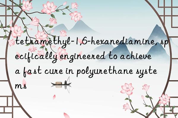 tetramethyl-1,6-hexanediamine, specifically engineered to achieve a fast cure in polyurethane systems