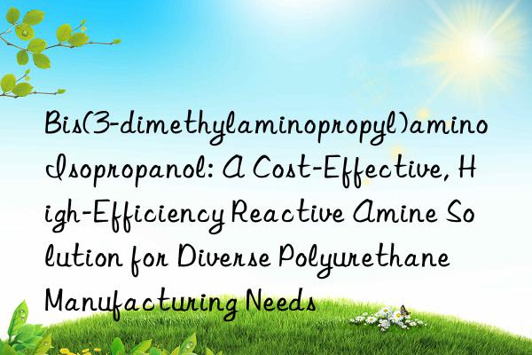 Bis(3-dimethylaminopropyl)amino Isopropanol: A Cost-Effective, High-Efficiency Reactive Amine Solution for Diverse Polyurethane Manufacturing Needs