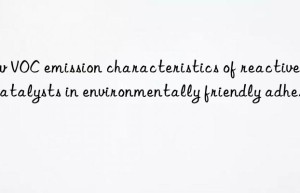 Low VOC emission characteristics of reactive gel catalysts in environmentally friendly adhesives