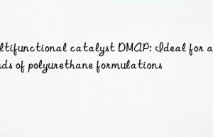 multifunctional catalyst dmap: ideal for all kinds of polyurethane formulations