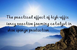 the practical effect of high-efficiency reactive foaming catalyst in shoe sponge production