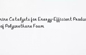 amine catalysts for energy-efficient production of polyurethane foam
