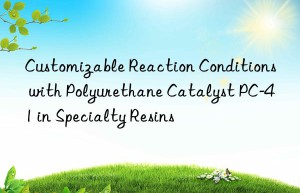 customizable reaction conditions with polyurethane catalyst pc-41 in specialty resins