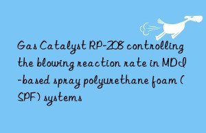 gas catalyst rp-208 controlling the blowing reaction rate in mdi-based spray polyurethane foam (spf) systems