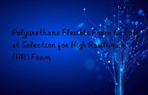 Polyurethane Flexible Foam Catalyst Selection for High Resilience (HR) Foam