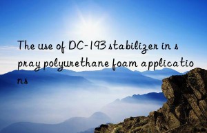 The use of DC-193 stabilizer in spray polyurethane foam applications