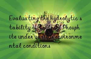 evaluating the hydrolytic stability of tridecyl phosphite under various environmental conditions