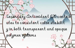 Secondary Antioxidant 626 contributes to consistent color stability in both transparent and opaque polymer systems