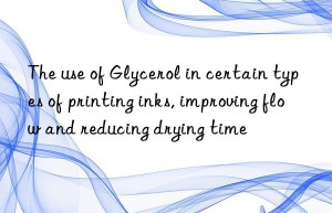 The use of Glycerol in certain types of printing inks, improving flow and reducing drying time