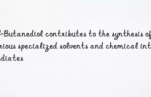 1,4-Butanediol contributes to the synthesis of various specialized solvents and chemical intermediates