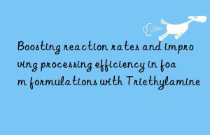 Boosting reaction rates and improving processing efficiency in foam formulations with Triethylamine