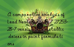A comparative analysis of Lead Neodecanoate / 27253-28-7 versus other metallic driers in paint formulations