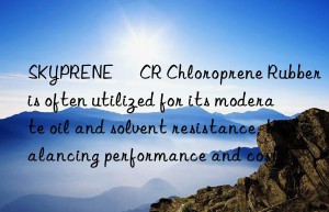 SKYPRENE® CR Chloroprene Rubber is often utilized for its moderate oil and solvent resistance, balancing performance and cost
