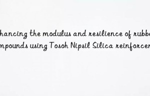 Enhancing the modulus and resilience of rubber compounds using Tosoh Nipsil Silica reinforcement
