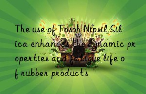 The use of Tosoh Nipsil Silica enhances the dynamic properties and fatigue life of rubber products