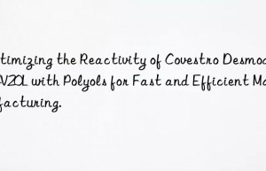 Optimizing the Reactivity of Covestro Desmodur 44V20L with Polyols for Fast and Efficient Manufacturing.