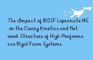 the impact of  lupranate ms on the curing kinetics and network structure of high-performance rigid foam systems.