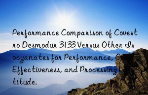 performance comparison of  desmodur 3133 versus other isocyanates for performance, cost-effectiveness, and processing latitude.