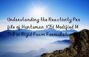 understanding the reactivity profile of  1051 modified mdi in rigid foam formulations