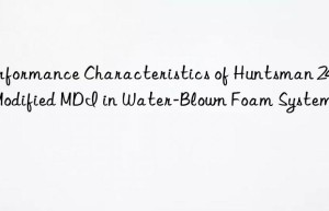 performance characteristics of  2496 modified mdi in water-blown foam systems