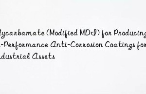polycarbamate (modified mdi) for producing high-performance anti-corrosion coatings for industrial assets