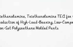 triethanolamine, triethanolamine tea for the production of high-load-bearing, low-compression-set polyurethane molded parts