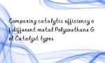 Comparing catalytic efficiency of different metal Polyurethane Gel Catalyst types