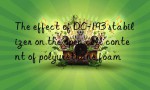 The effect of DC-193 stabilizer on the open cell content of polyurethane foam