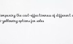 Comparing the cost-effectiveness of different anti-yellowing options for soles