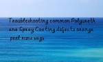 Troubleshooting common Polyurethane Spray Coating defects orange peel runs sags